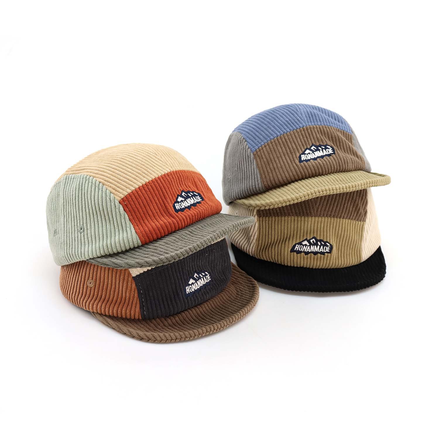 レディース ソフト テクスチャー コーデュロイ カラーブロッ - Corduroy Cap 5 Panel のレビューと価格