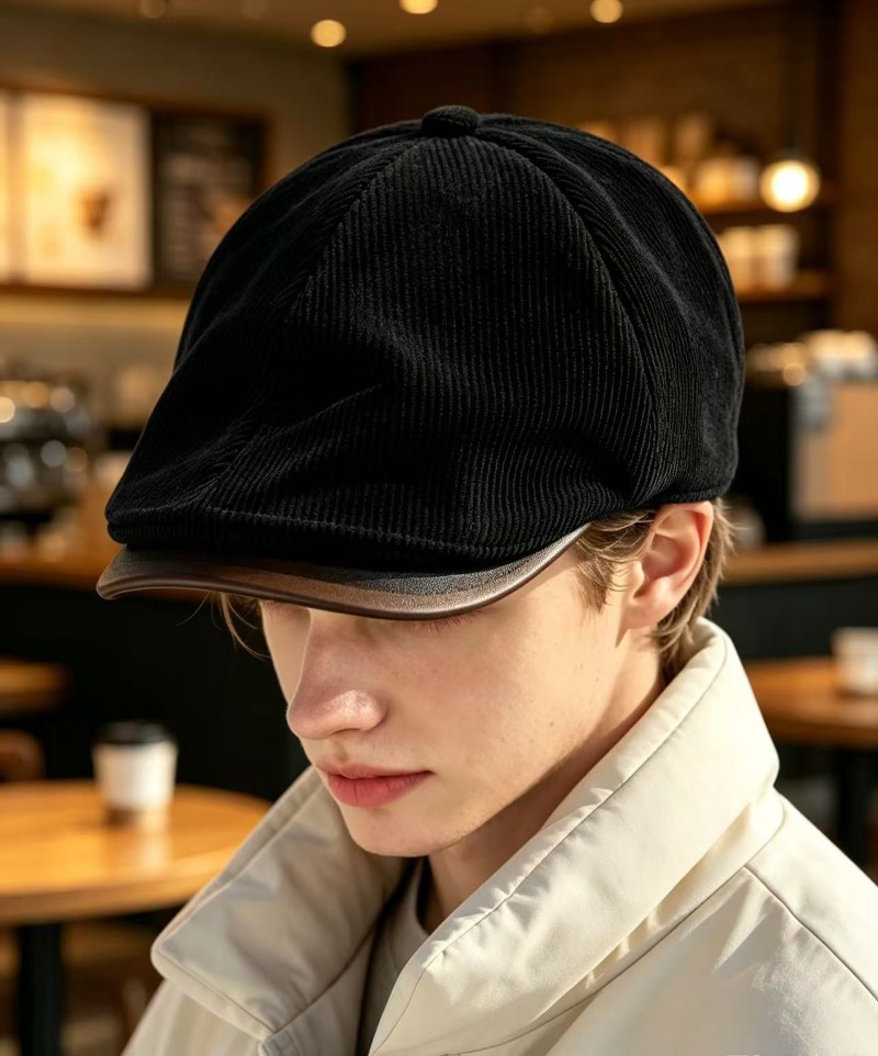 メンズヴィンテージコーデュロイニュースボーイキャップ クラシ - Newsboy Cap Ivy のレビューと価格