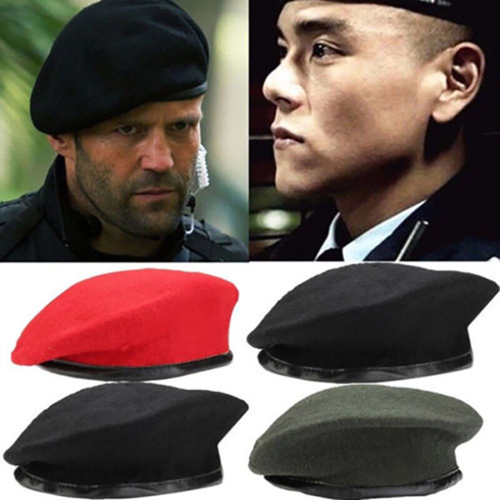 新しいユニセックスユニフォームキャップ女性男性ウールベレ帽フ - Beret French Wool のレビューと価格
