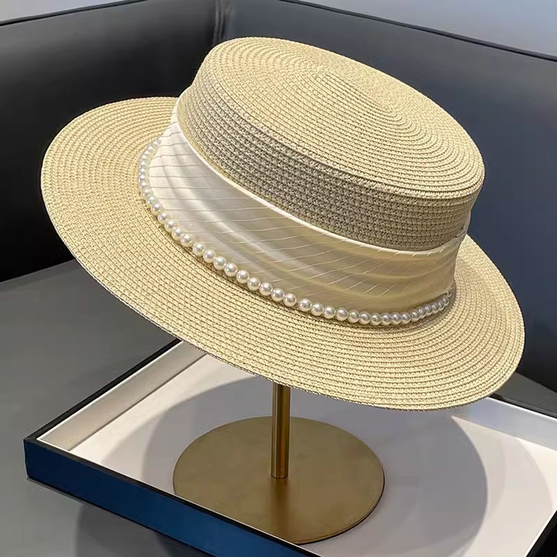 2025年ニューデザイン帽子 レトロフラットトップ レディー - Sun Hat Wide Brim のレビューと価格