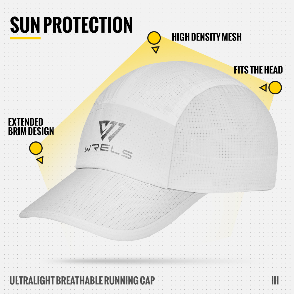 WRELS ランニングキャップ 軽量メッシュつばテニスキャッ - Running Cap Lightweight のレビューと価格