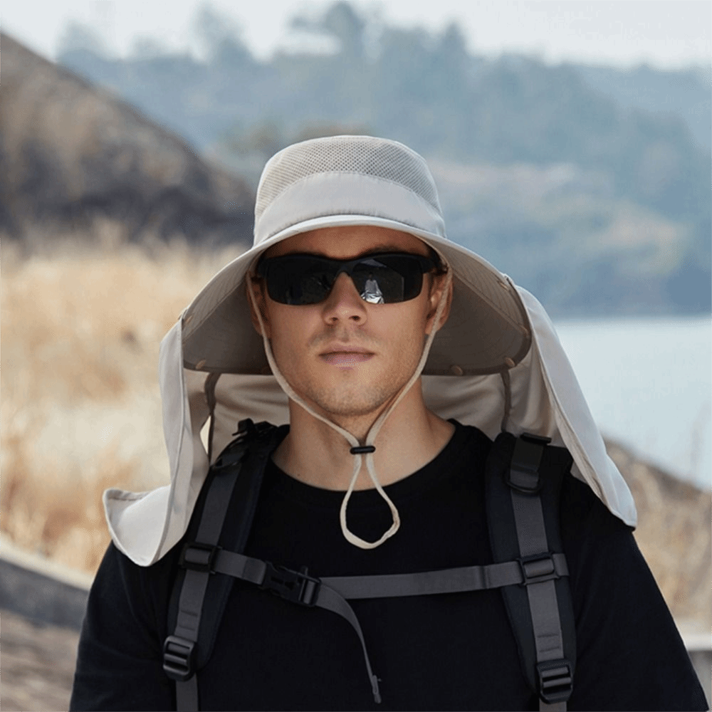 ファッション布男性用サンハット大きなつば取り外し可能なショー - Visor Sun Hat のレビューと価格