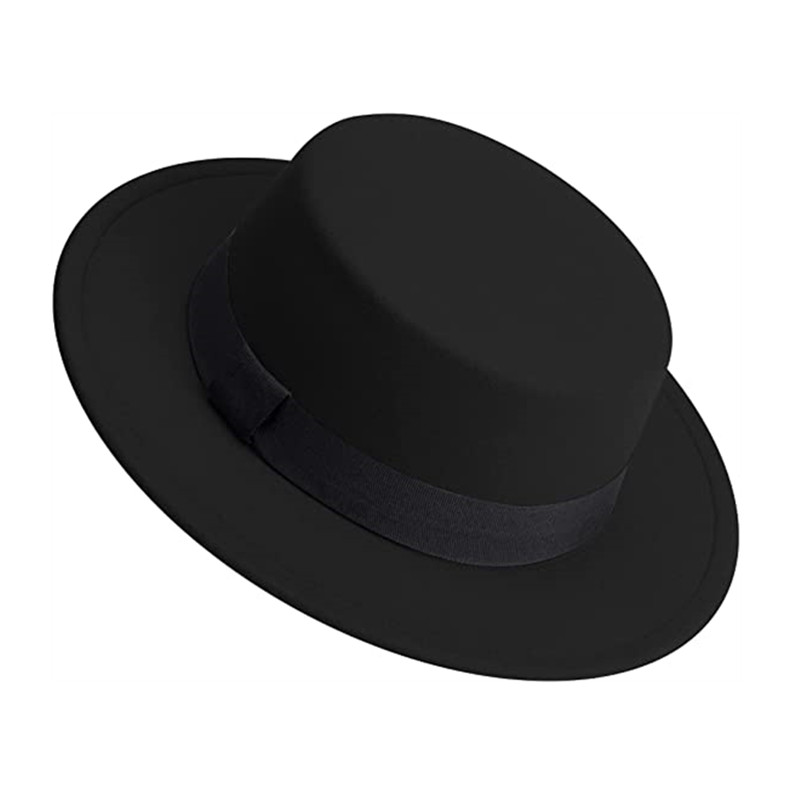 メンズ・レディース ホワイトフェドラハット フラットトップハ - Fedora Hat Wool のレビューと価格
