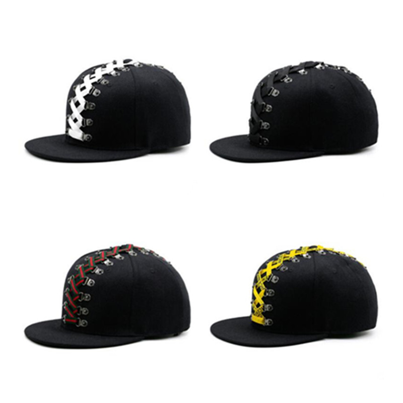 ノベルティパンクスタイルヒップホップキャップ平つば帽子個性フ - Snapback Hat Flat のレビューと価格