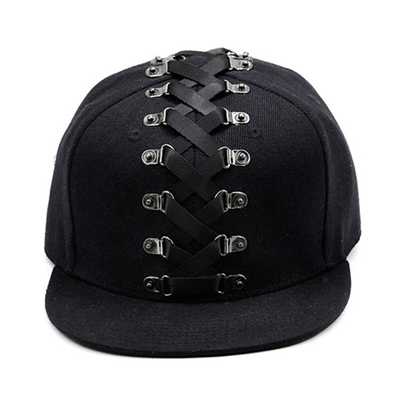 ノベルティパンクスタイルヒップホップキャップ平つば帽子個性フ - Snapback Hat Flat のレビューと価格