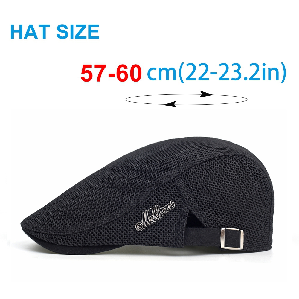 春夏通気性メッシュニュースボーイキャップ男性女性カジュアルベ - Newsboy Cap Ivy のレビューと価格