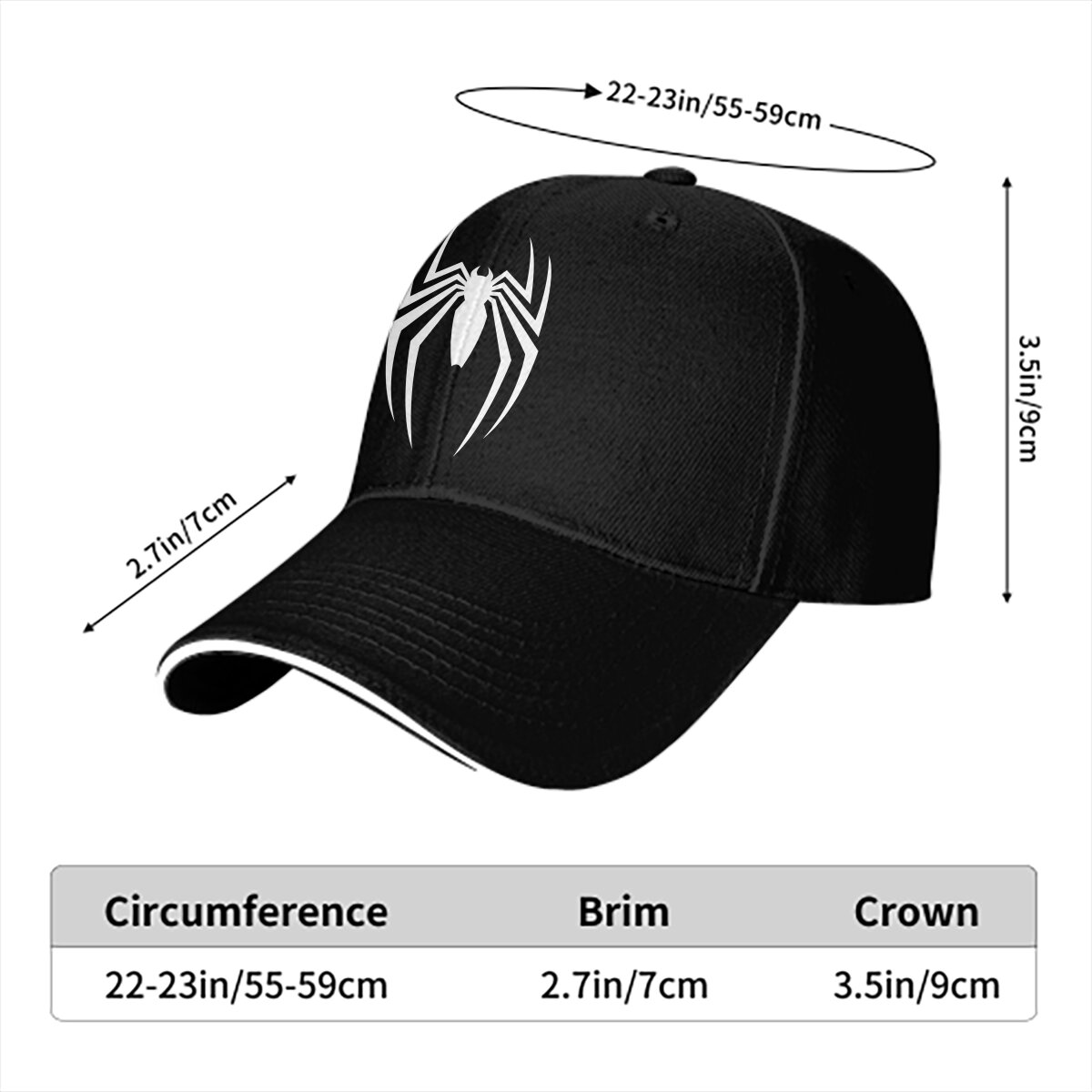 メンズウォッシュドベースボールキャップ、ホワイトスパイダーエ - Golf Cap Dad のレビューと価格