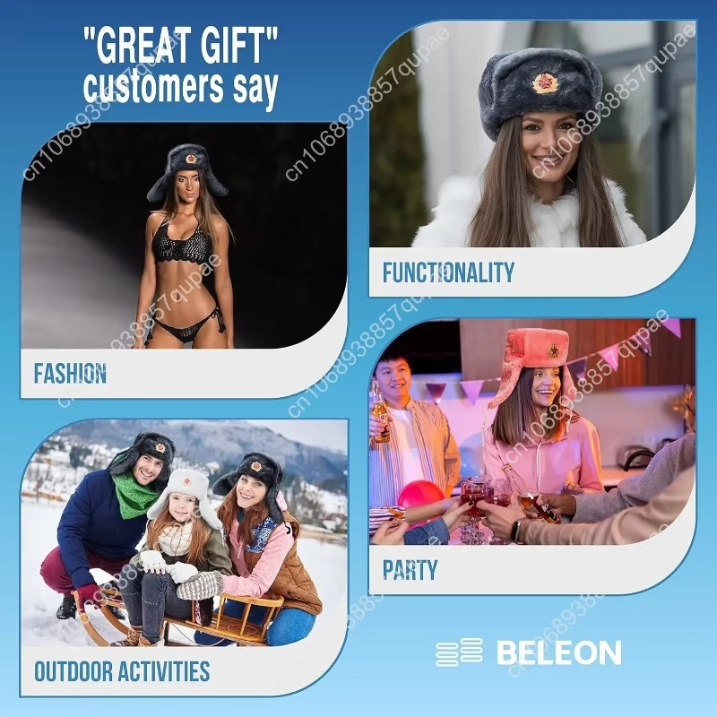 ベレオン ウシャンカ ロシア毛皮帽子 - ソビエト軍トラッパ - Winter Trapper Hat のレビューと価格