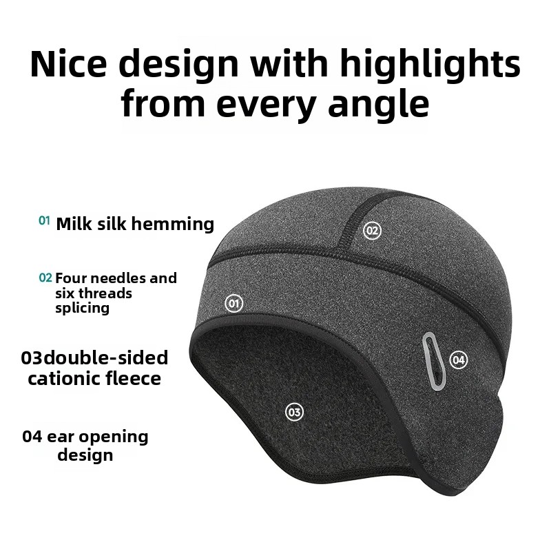 冬サイクリング暖かいキャップ MTB ヘルメットライナーフリ - Skull Cap Helmet Liner のレビューと価格