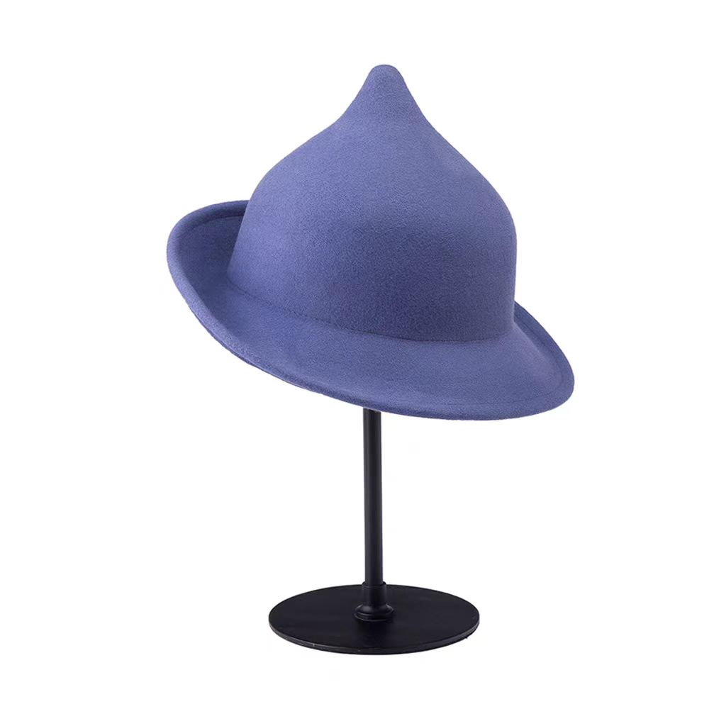100% ウール現代魔女帽子ハロウィン冬厚く暖かいエレガント - Fedora Hat Wool のレビューと価格