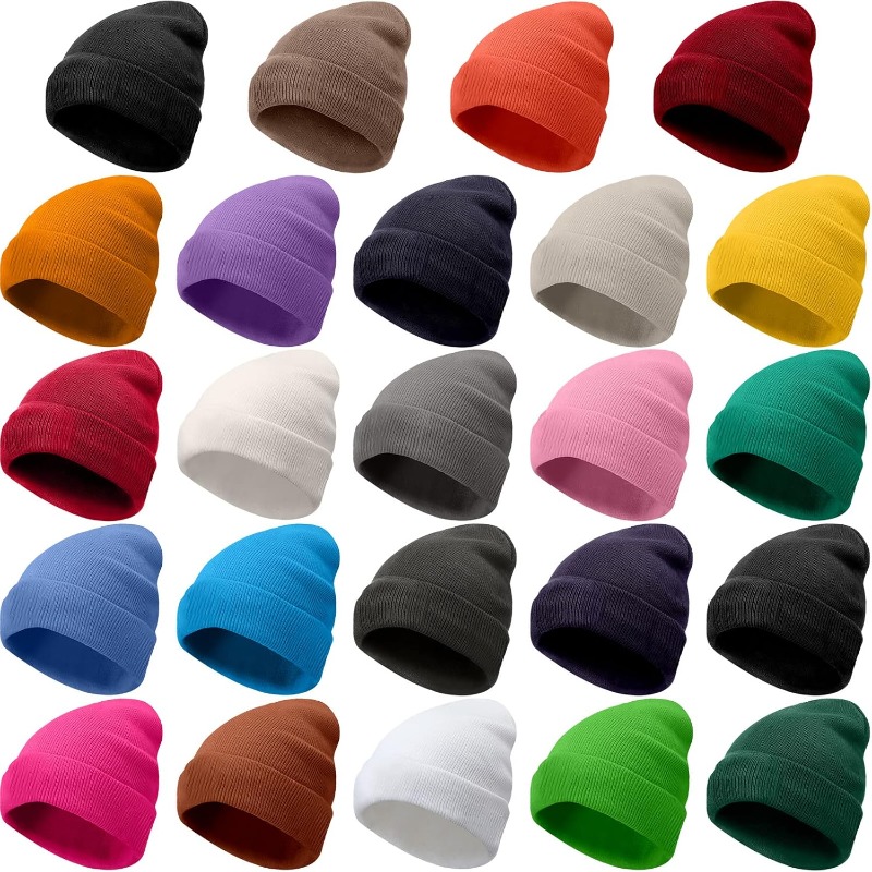 1個入り 冬用暖かい厚手ビーニー帽 男女兼用、シームレス冬ニ - Beanie Cuffed Knit のレビューと価格