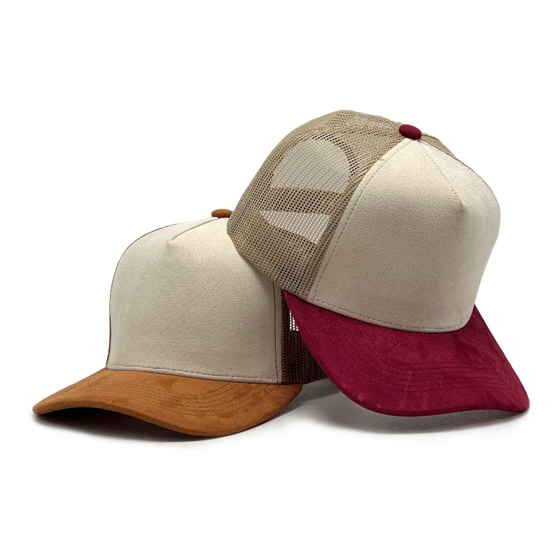 カスタムプリントPUレザーラベルロゴスエードカラーブロック野 - Baseball Cap Structured のレビューと価格