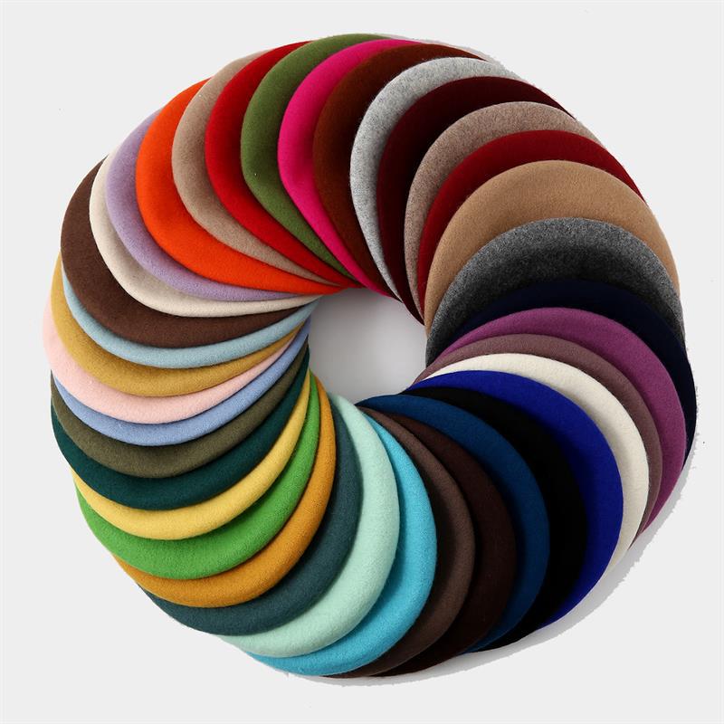 ビッグサイズベレー帽女性用大型ベレー帽暖かいユニセックスフレ - Beret French Wool のレビューと価格