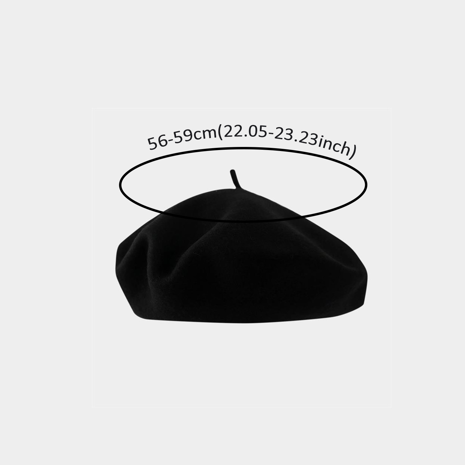 ビッグサイズベレー帽女性用大型ベレー帽暖かいユニセックスフレ - Beret French Wool のレビューと価格