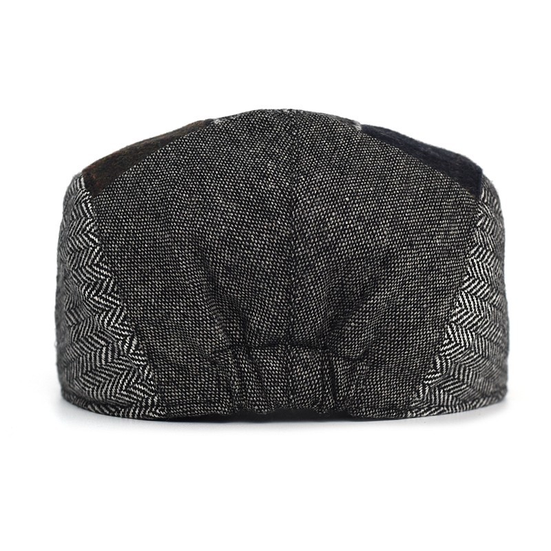 ハイエンドクラシックメンズパッチワークキャスケット帽子アイビ - Newsboy Cap Ivy のレビューと価格