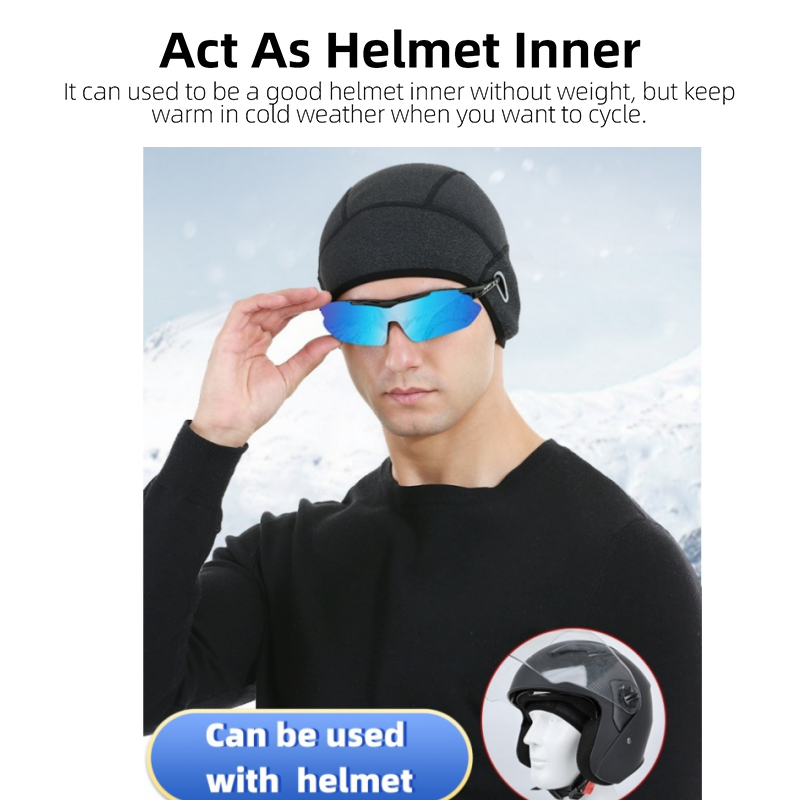 冬用サイクリングウォームキャップ MTBヘルメットライナー  - Skull Cap Helmet Liner のレビューと価格