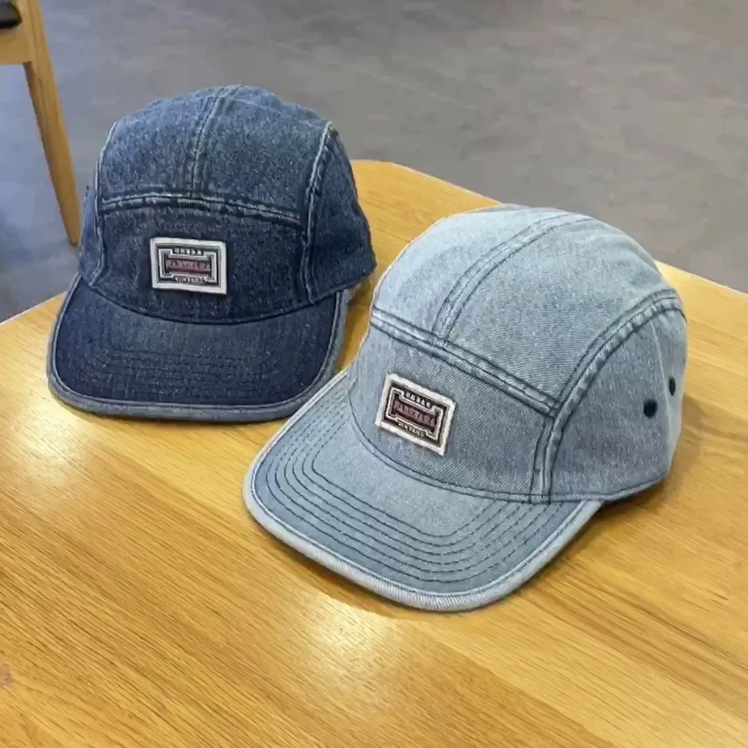 ヴィンテージフラットつばデニム野球帽男性女性原宿スナップバッ - Corduroy Cap 5 Panel のレビューと価格