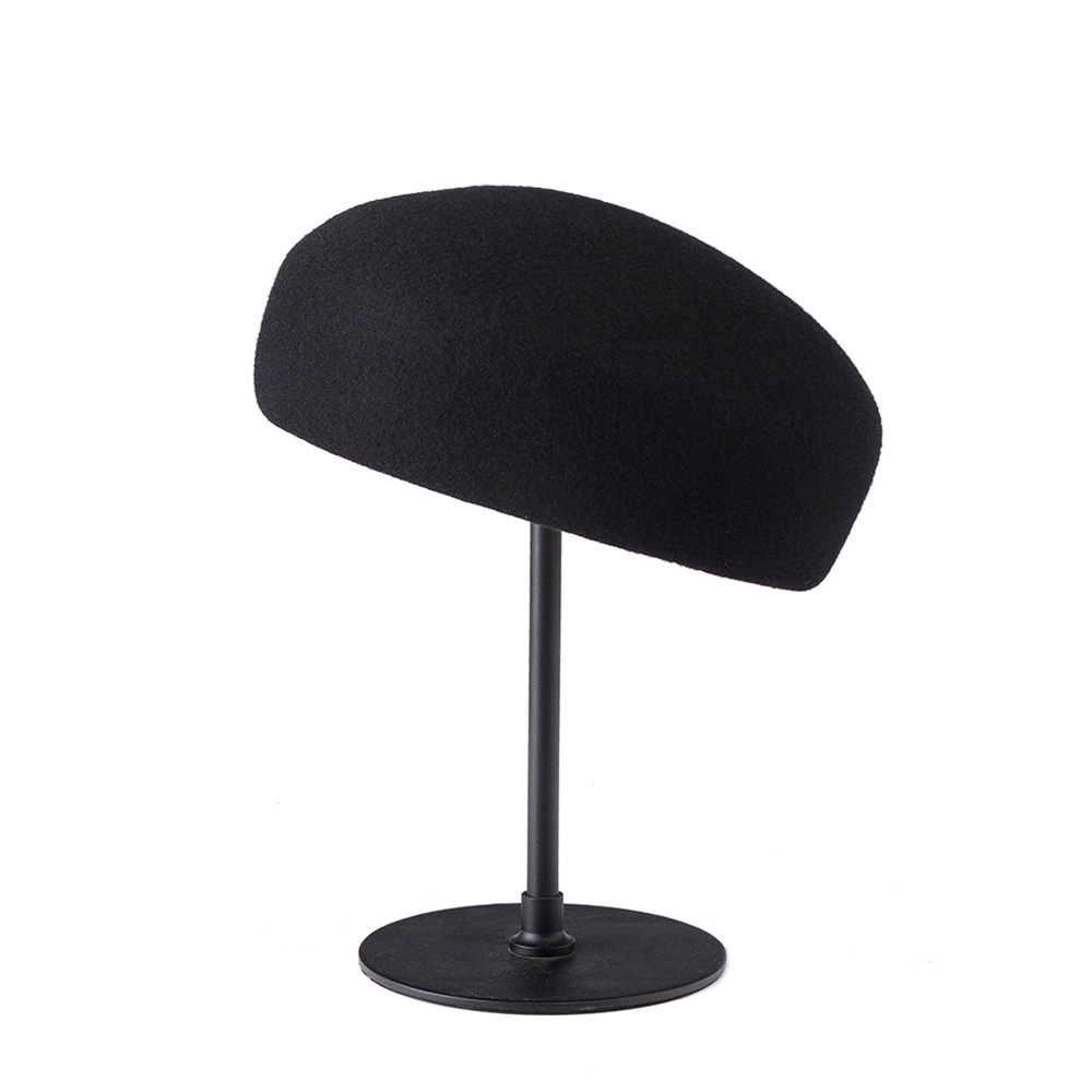 フランス風の新しいウールベレー帽、女性用フェルト冬帽子、おし - Beret French Wool のレビューと価格