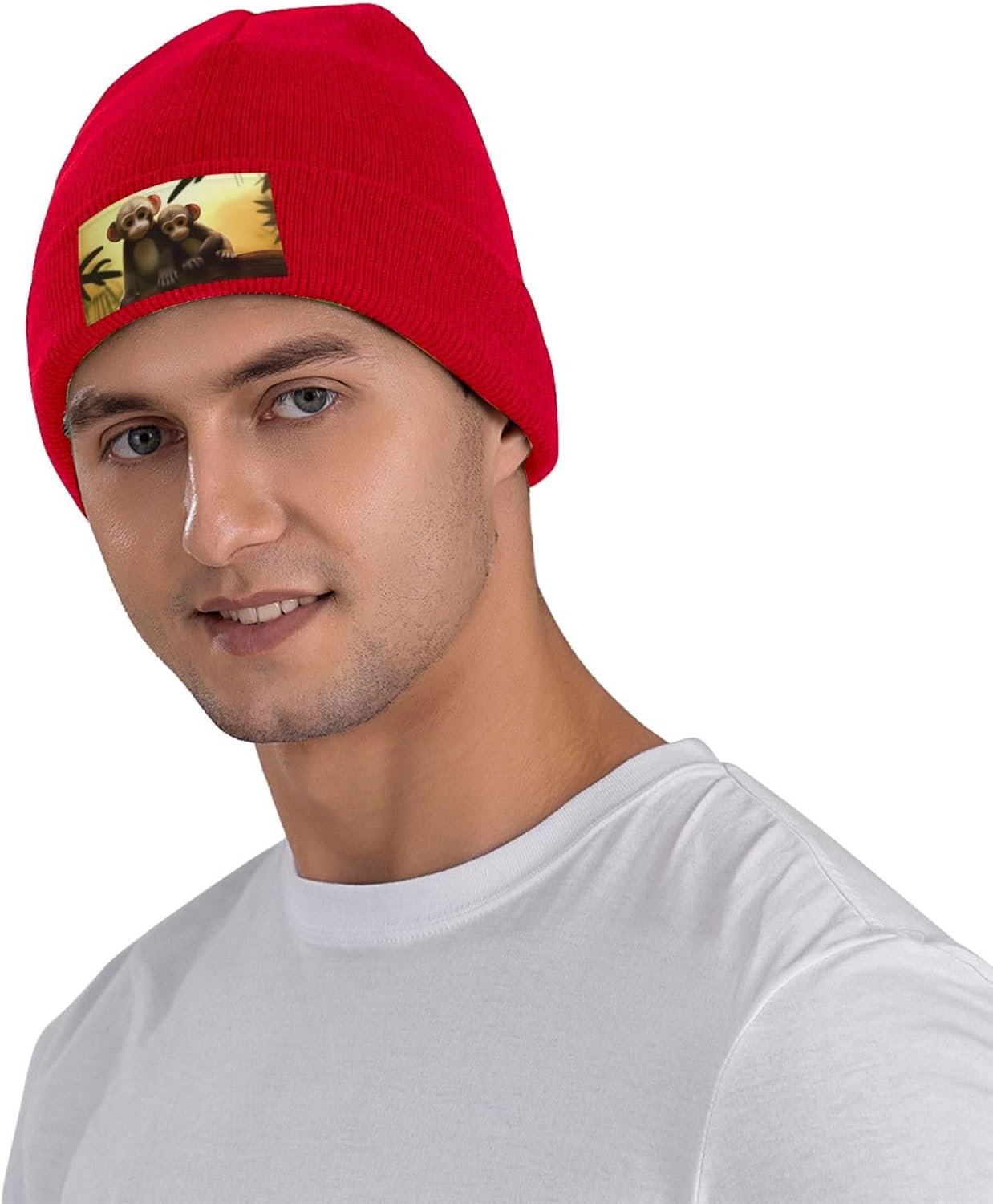 メンズ用ビーニー、女性用冬用帽子、ニット帽、キュートなカップ - Beanie Cuffed Knit のレビューと価格