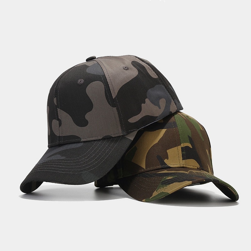 ウッドランドカモフラージュ野球帽 調節可能なコットンミリタリ - Dad Hat Cotton のレビューと価格