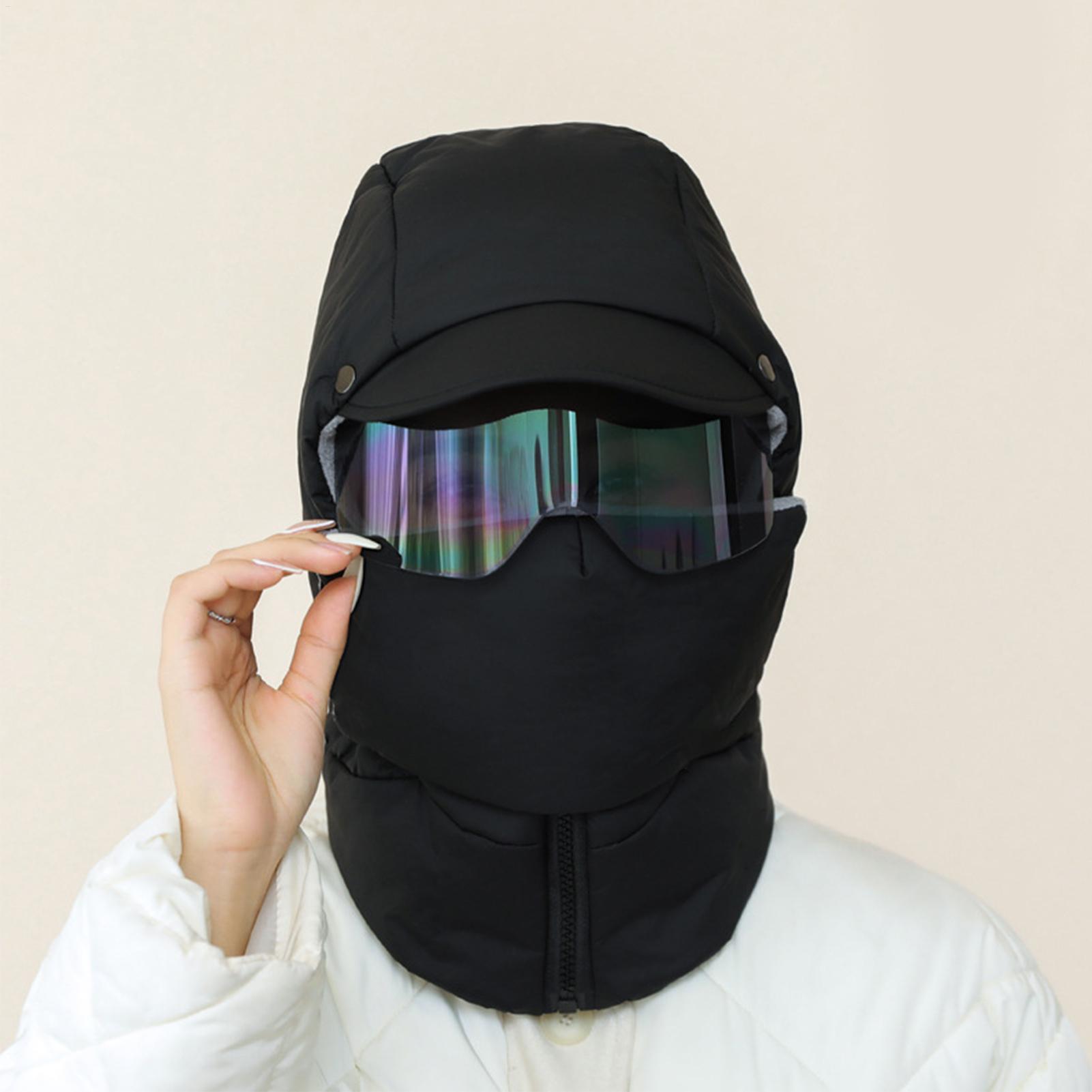 冬用帽子 耳当て付き 4 in 1 防風 暖かい帽子 寒さ対 - Trapper Hat Ear Flap のレビューと価格