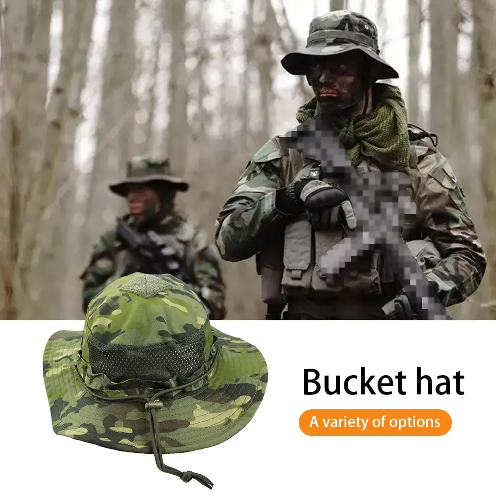 新型タクティカル迷彩ブーニーキャップ、つば広帽子、メンズアウ - Boonie Hat Tactical のレビューと価格