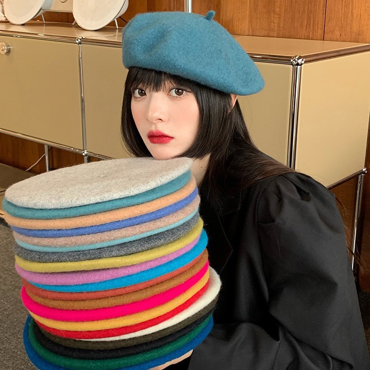 秋の定番フレンチウールベレー帽 レディース ヴィンテージ 無 - Beret French Wool のレビューと価格