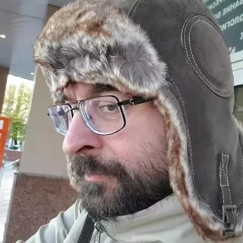 レザー SnowWint キャップ 耳当て付き 防風 暖かい - Trapper Hat Ear Flap のレビューと価格