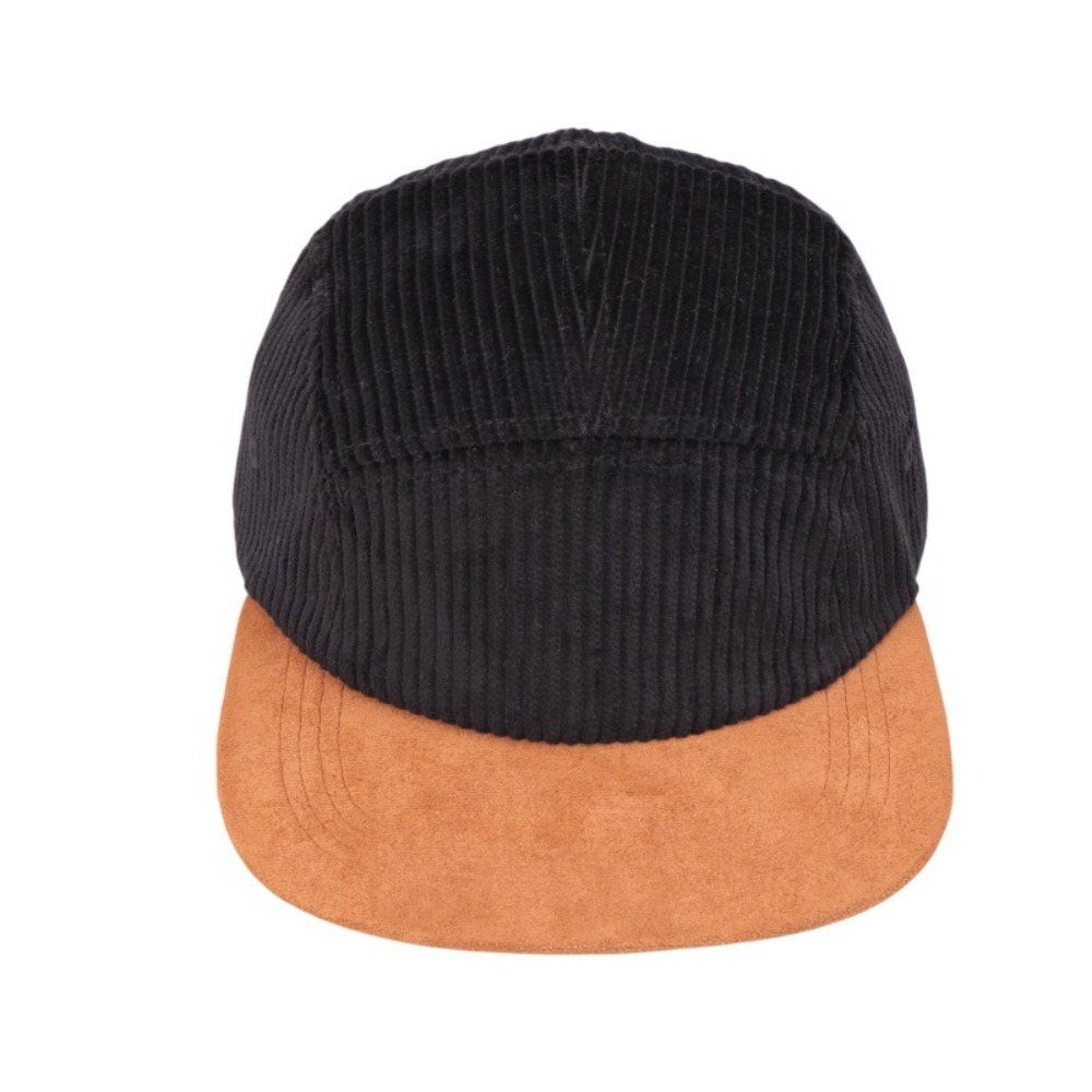 カジュアルレトロフラットブリム野球帽5パネルコーデュロイサン - Corduroy Cap 5 Panel のレビューと価格