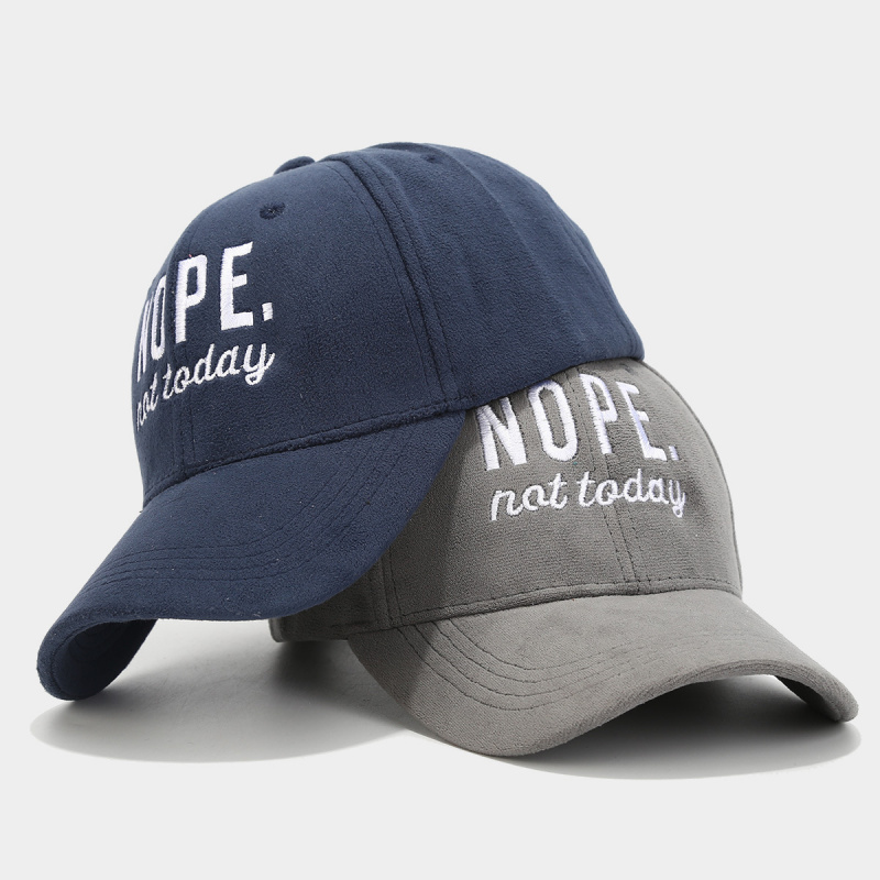 Nope Not Today 刺繍入りソフトプラッシュベース - Dad Hat Cotton のレビューと価格