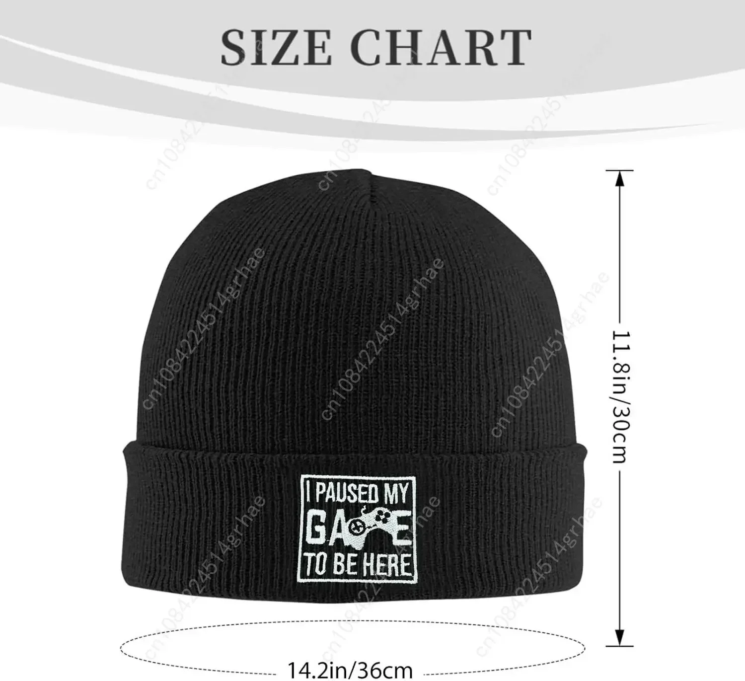 魚の刺繍入りビーニーハット 冬用暖かいニットカフ付きスカルキ - Beanie Cuffed Knit のレビューと価格