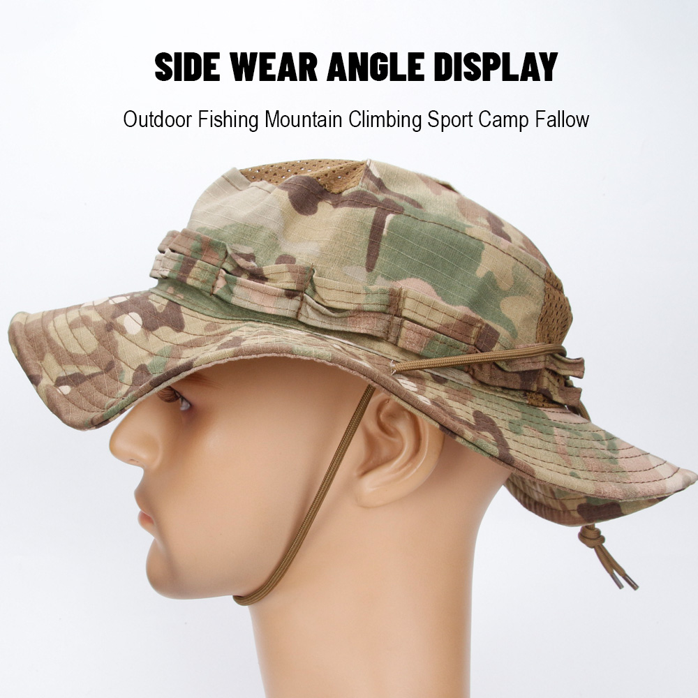 戦術迷彩ブーニーハット UPF 50+ 防風通気性バケットキ - Boonie Hat Tactical のレビューと価格
