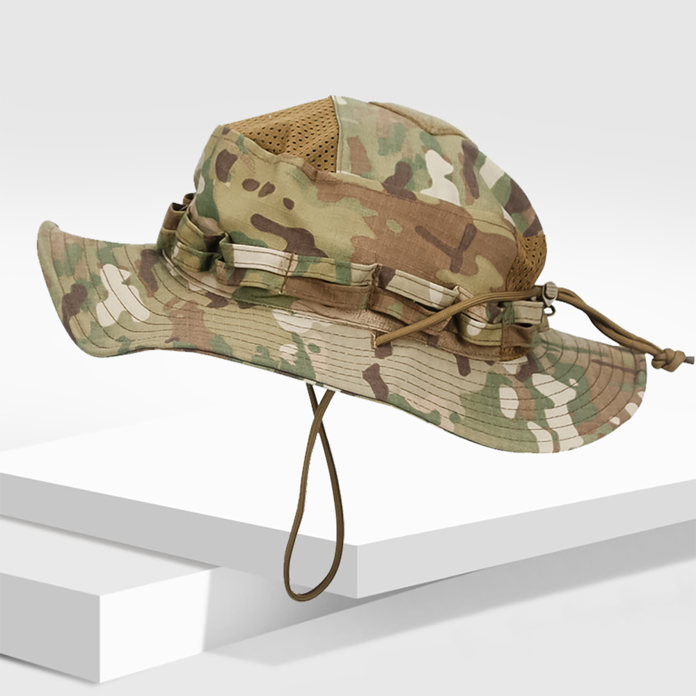 戦術迷彩ブーニーハット UPF 50+ 防風通気性バケットキ - Boonie Hat Tactical のレビューと価格