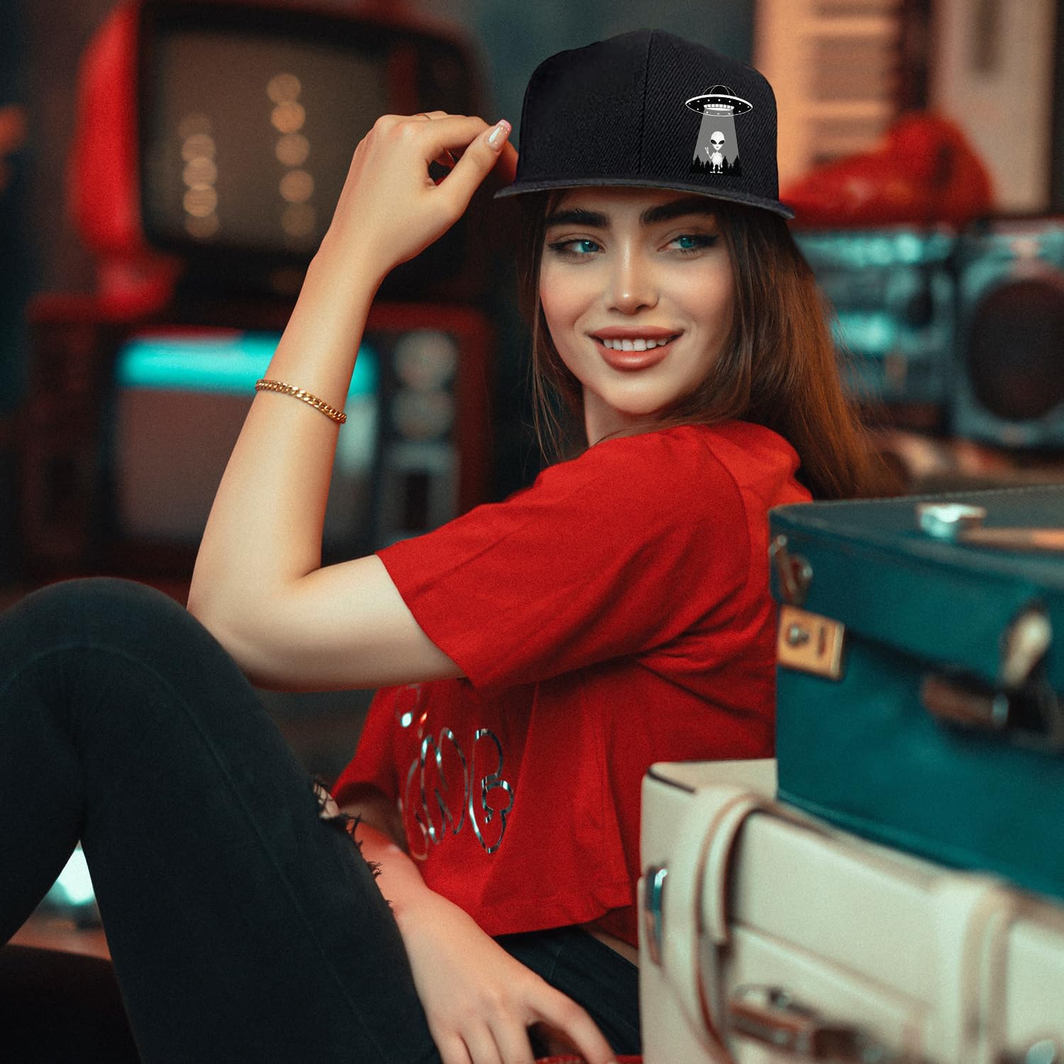Ufo Aliens スナップバックハット メンズ フラット - Snapback Hat Flat のレビューと価格