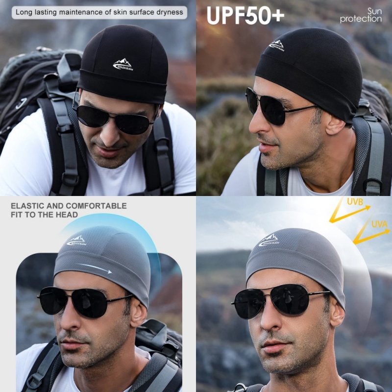 夏用アイスシルク速乾通気性メッシュスカルビーニーキャップ吸汗 - Skull Cap Helmet Liner のレビューと価格