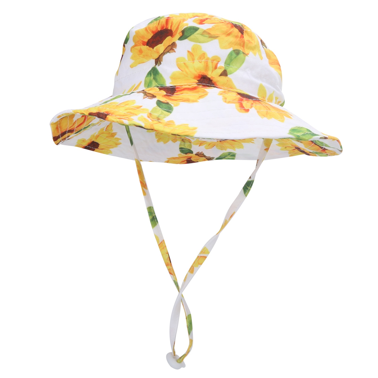 ベビービーチサンハット通気性のあるファッショナブルな花柄子供 - Bucket Hat Cotton のレビューと価格