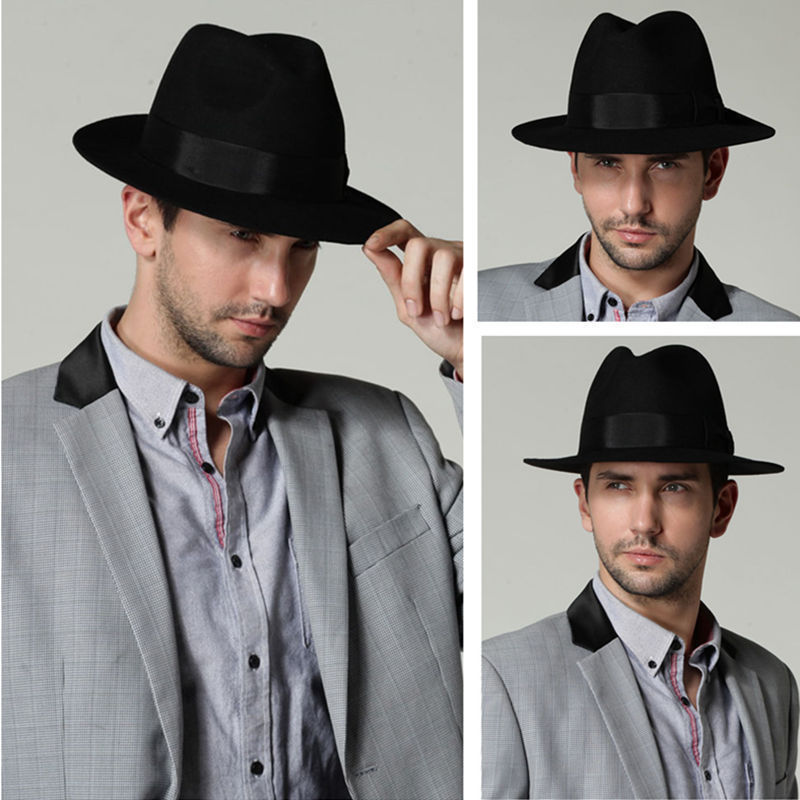 最新到着ユニセックス大人フェルトウエスタンカウボーイハットウ - Fedora Hat Wool のレビューと価格