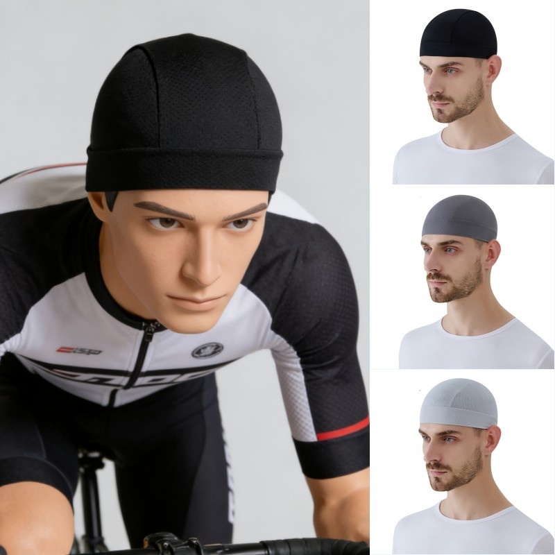 夏用薄型通気性メッシュスカルビーニーキャップ吸汗性スポーツキ - Skull Cap Helmet Liner のレビューと価格