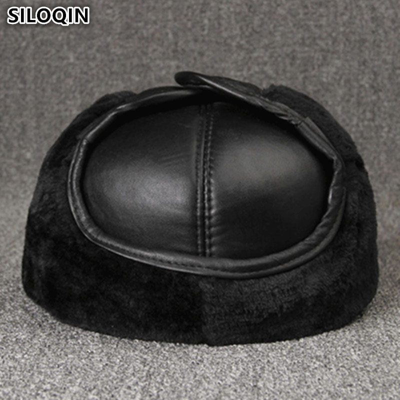 本革キャップ 冬用暖かいボンバーハット シープスキンファズ  - Winter Trapper Hat のレビューと価格