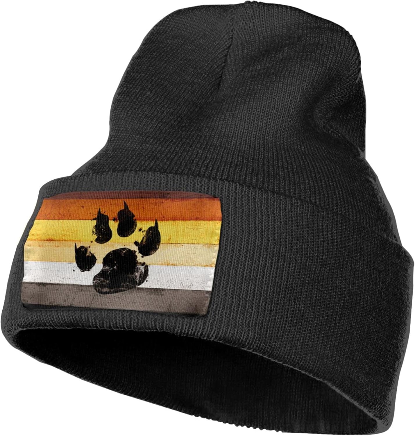 ゲイフラッグ ベアーパウ LGBT ニットビーニー 冬用帽子 - Beanie Cuffed Knit のレビューと価格