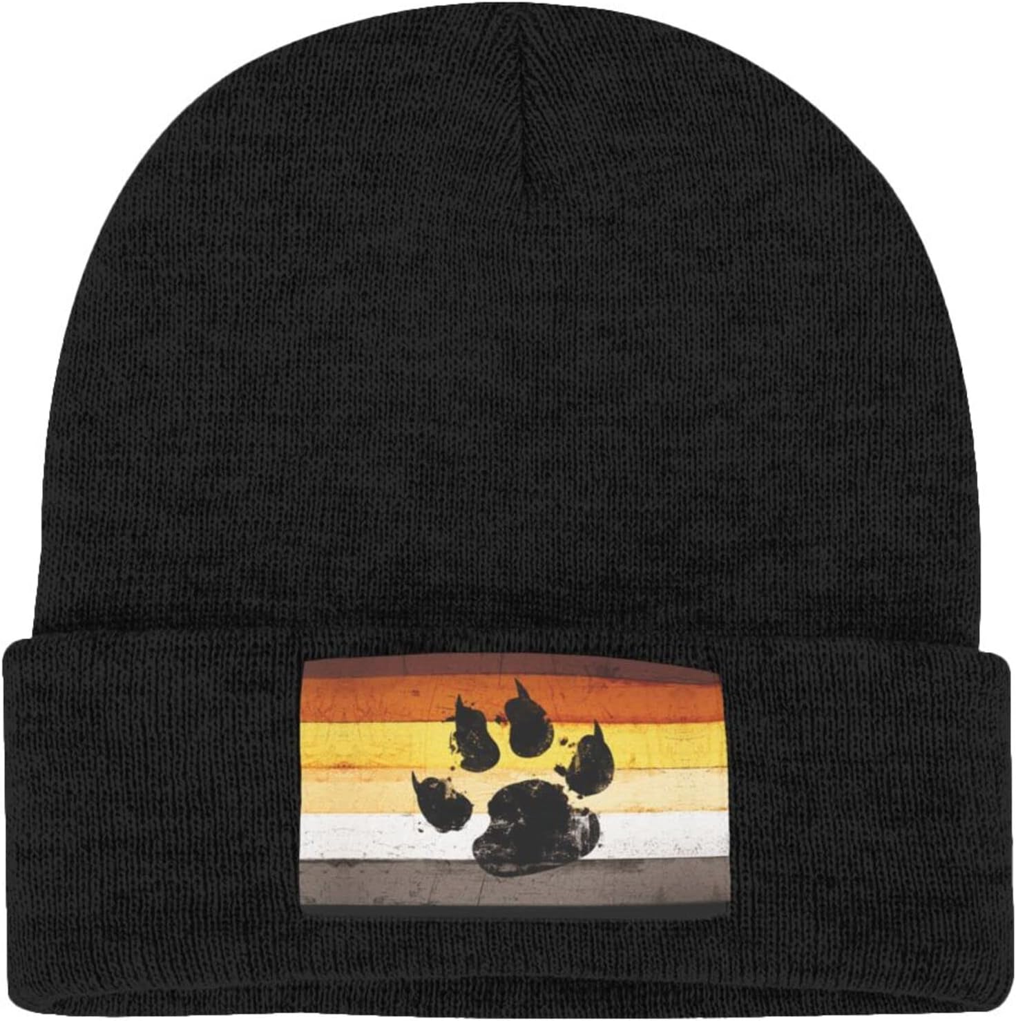 ゲイフラッグ ベアーパウ LGBT ニットビーニー 冬用帽子 - Beanie Cuffed Knit のレビューと価格