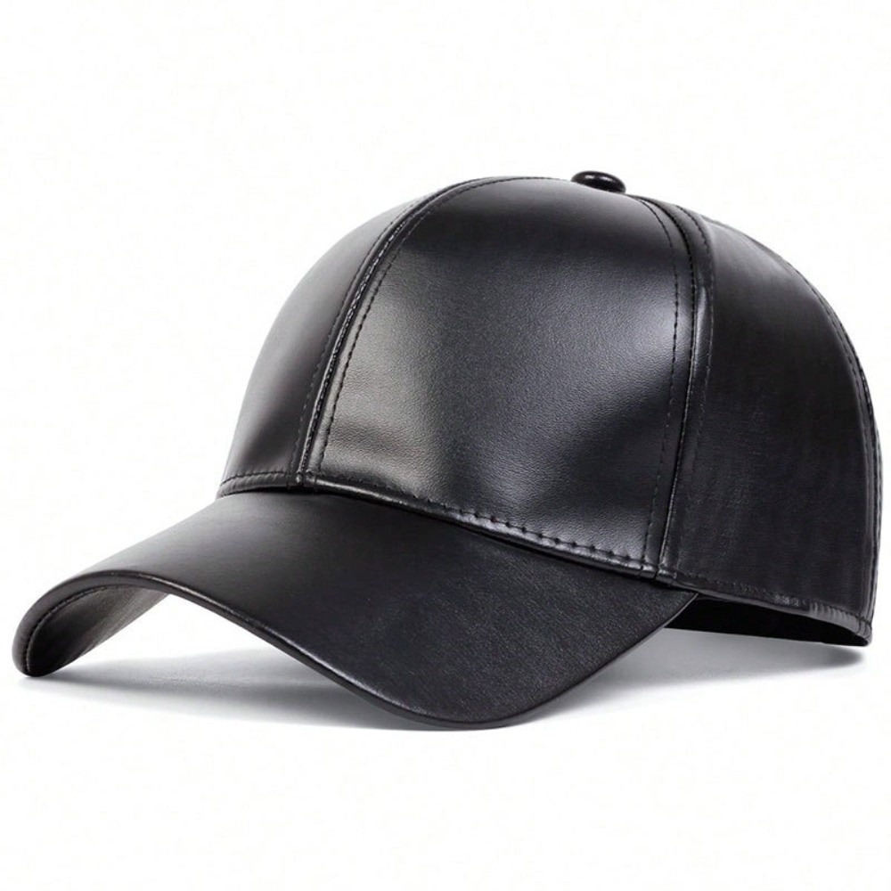 ファッション PU ソリッド野球帽お父さん帽子調節可能な暖か - Baseball Cap Structured のレビューと価格