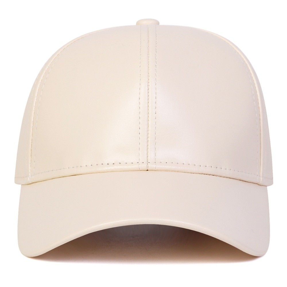 ファッション PU ソリッド野球帽お父さん帽子調節可能な暖か - Baseball Cap Structured のレビューと価格