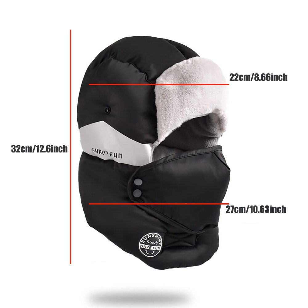 メンズウィンタースキーハット 厚手コットン アウトドア 暖か - Winter Trapper Hat のレビューと価格
