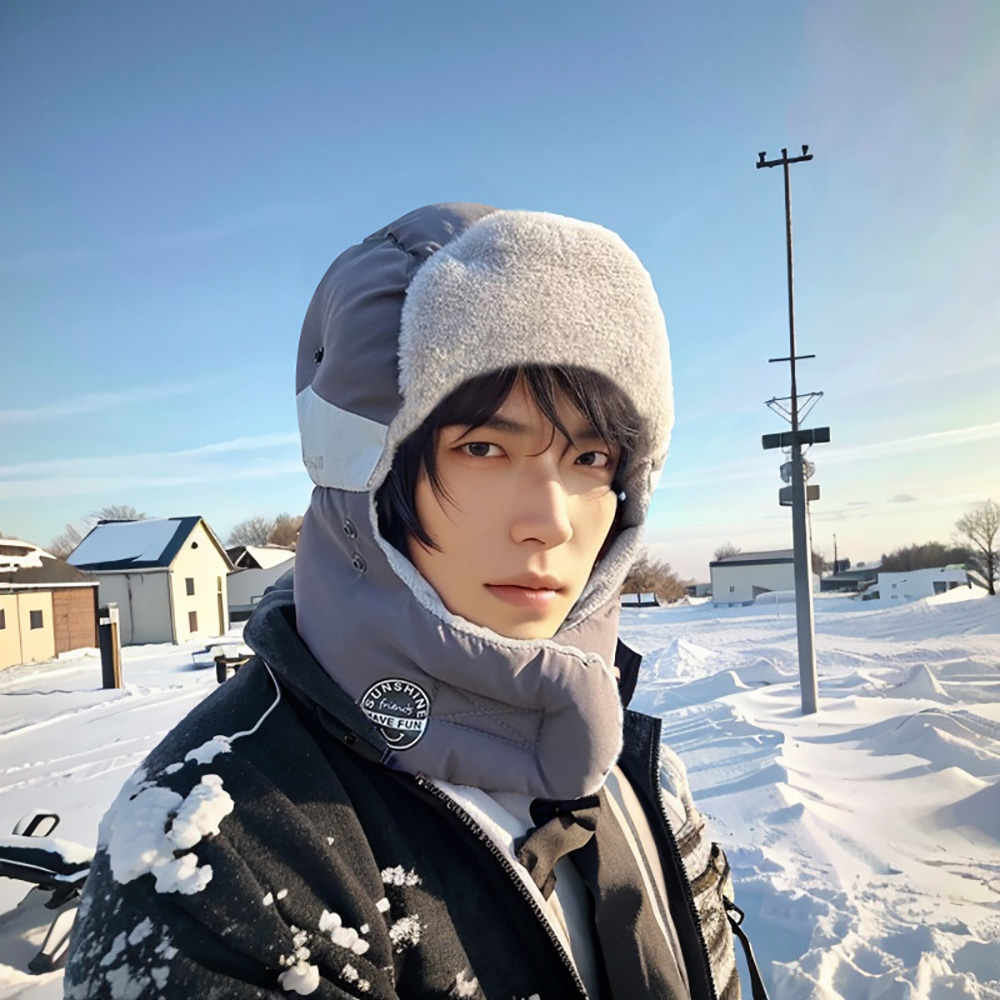 メンズウィンタースキーハット 厚手コットン アウトドア 暖か - Winter Trapper Hat のレビューと価格