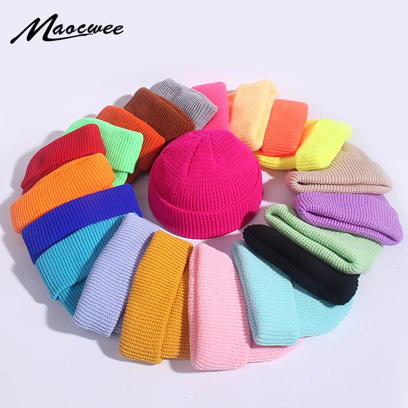ユニセックスウィンターチャイルドリブニットカフショートメロン - Beanie Cuffed Knit のレビューと価格