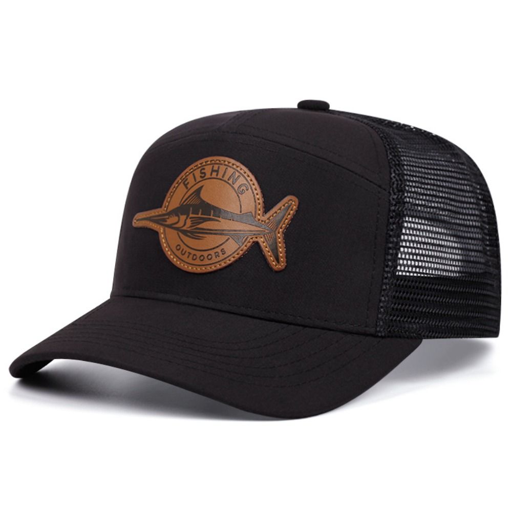 夏用サメ柄フィッシングキャップ 調節可能な7パネルスタイル野 - Trucker Cap Mesh のレビューと価格