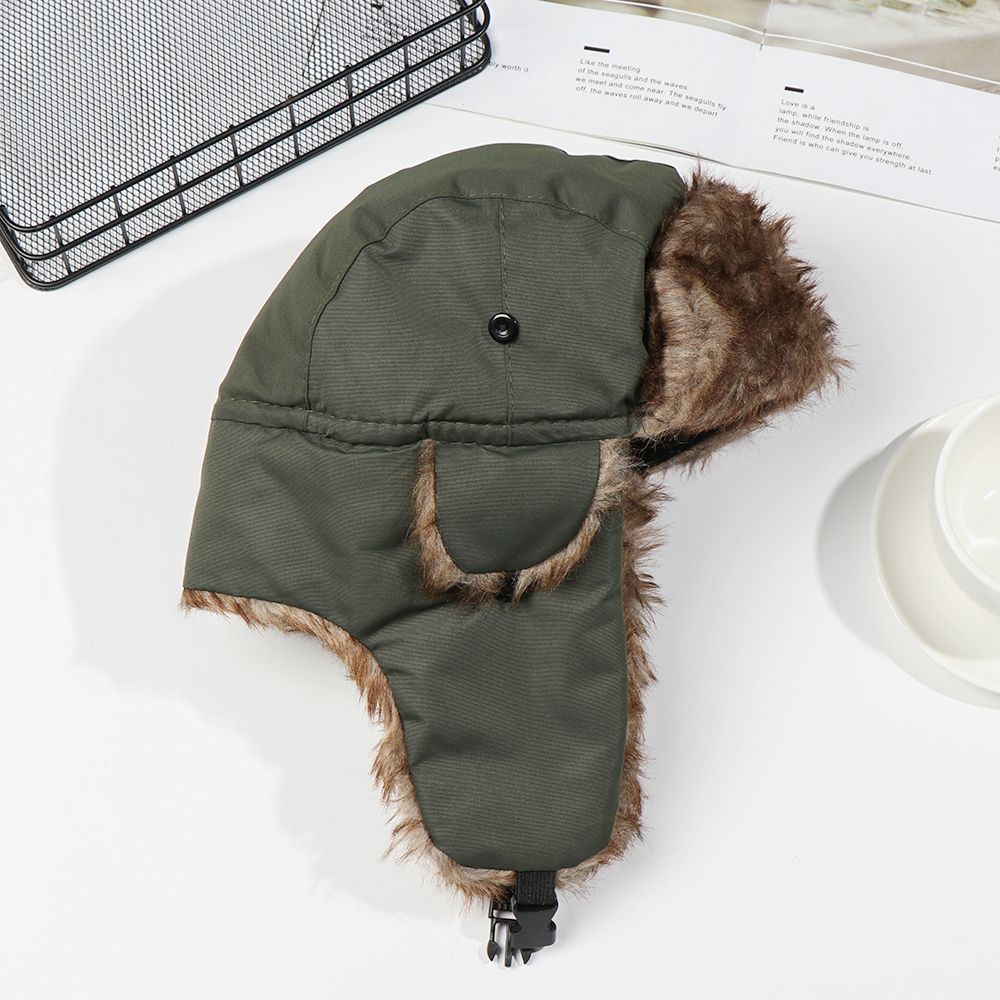 男性女性用毛皮トラッパー スキーハット 冬用帽子 ロシア風ウ - Winter Trapper Hat のレビューと価格