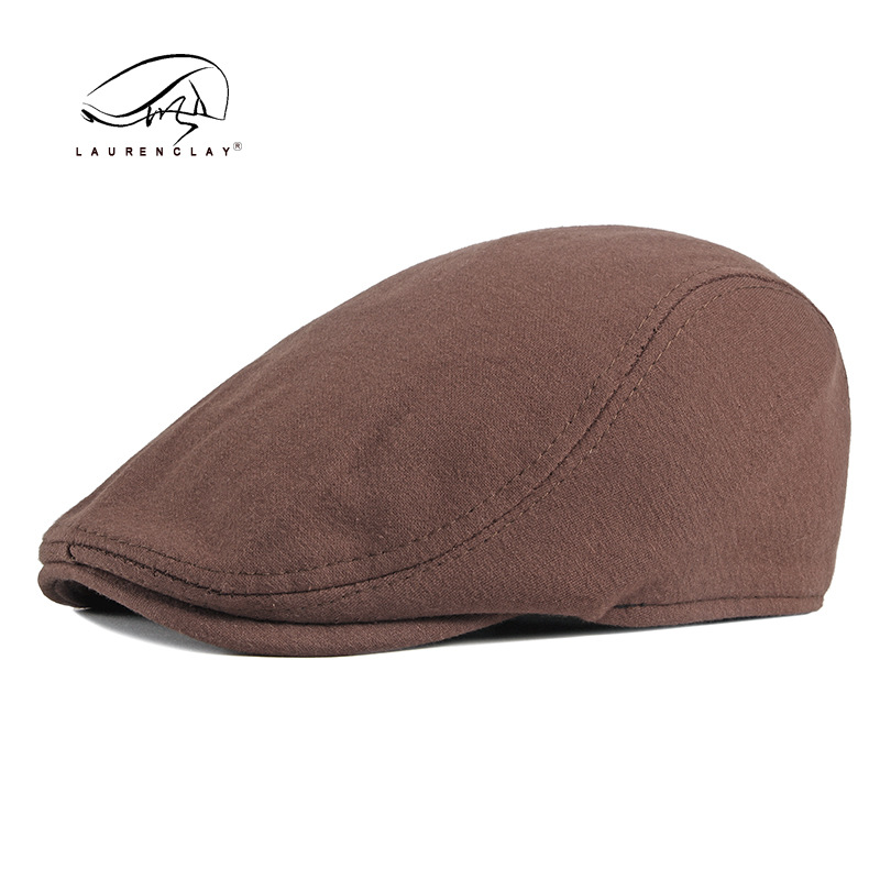 メンズウールブレンドフラットキャップ、ヘリンボーンツイードハ - Newsboy Cap Ivy のレビューと価格