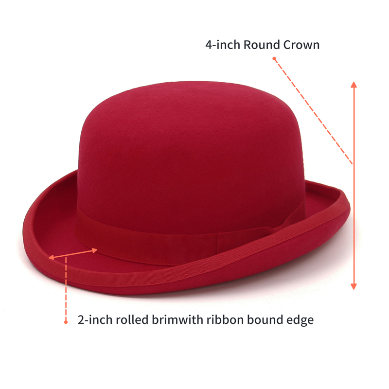 GEMVIE 100% ウールフェルトダービーハット男性女性 - Fedora Hat Wool のレビューと価格